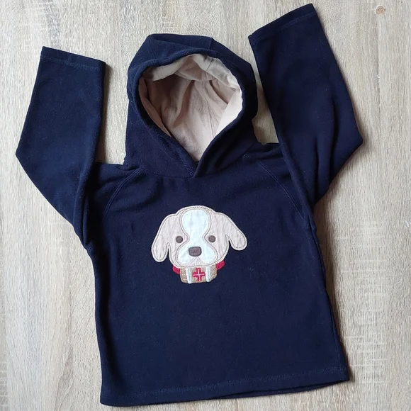 2010 FLEECE (v)guc Gymboree fleece dog hoodie 4T-5T - Picture 10 of 10